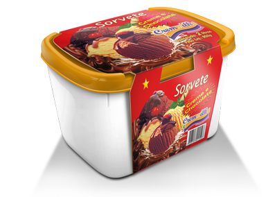 Pote Creme e Chocolate 2L