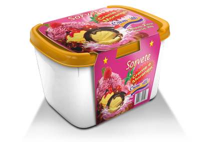 Pote Creme e Morango 2L